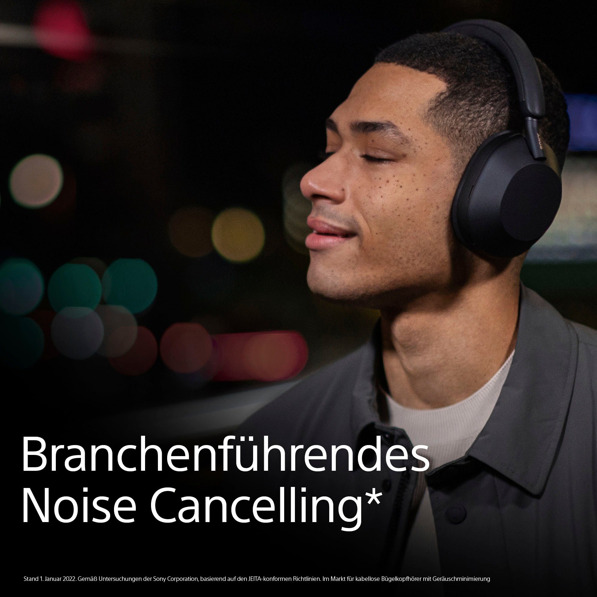 Sprachsteuerung) kabelloser Rauschunterdrückung, WH1000XM5 Noise-Cancelling, (Freisprechfunktion, Schwarz Sony Hi-Res, Kopfhörer Multi-Point-Verbindung,