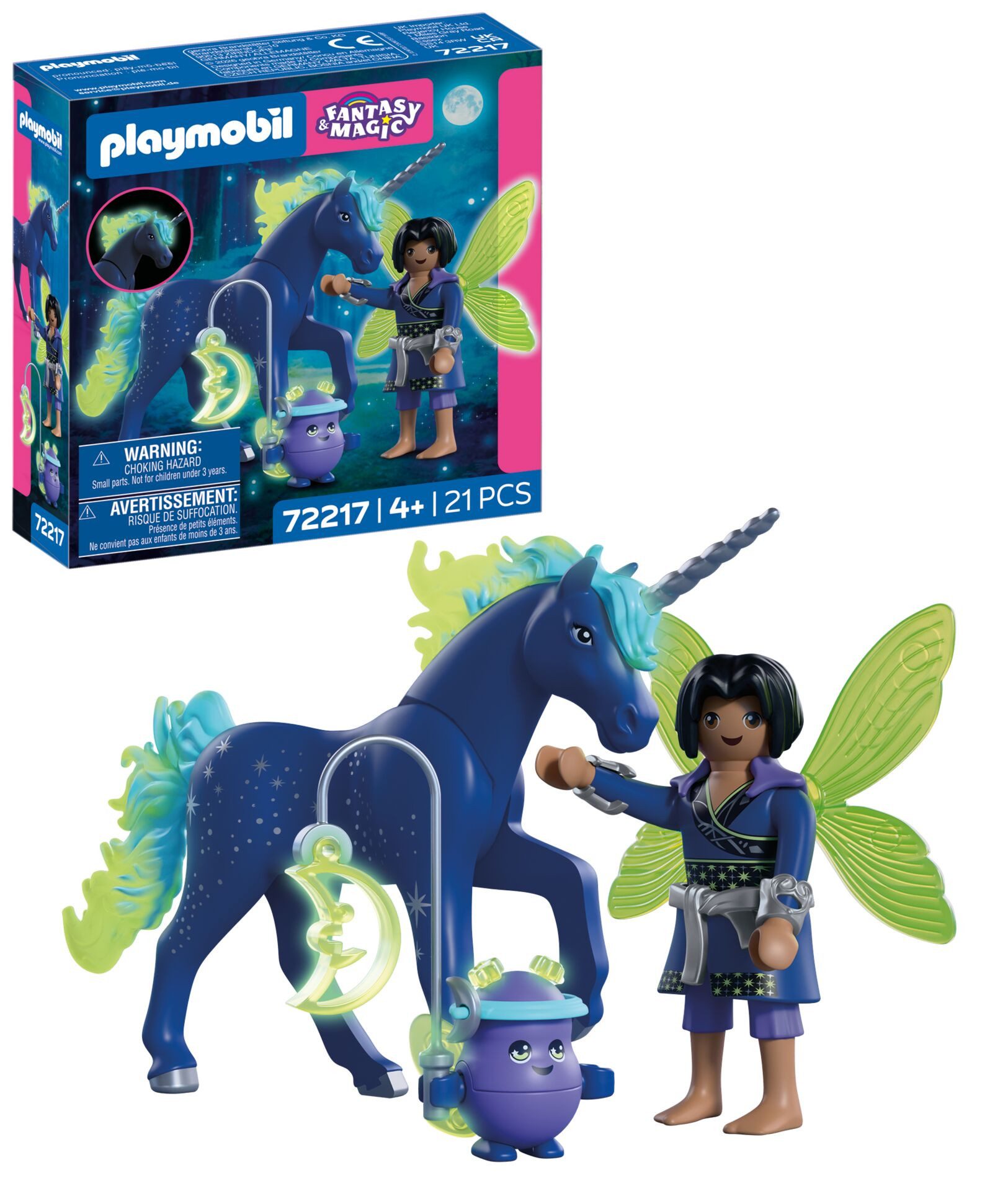 Playmobil® Sammeleinhorn Mondschein mit Fee (72217), Fantasy & Magic Konstruktions-Spielset, (21 St)