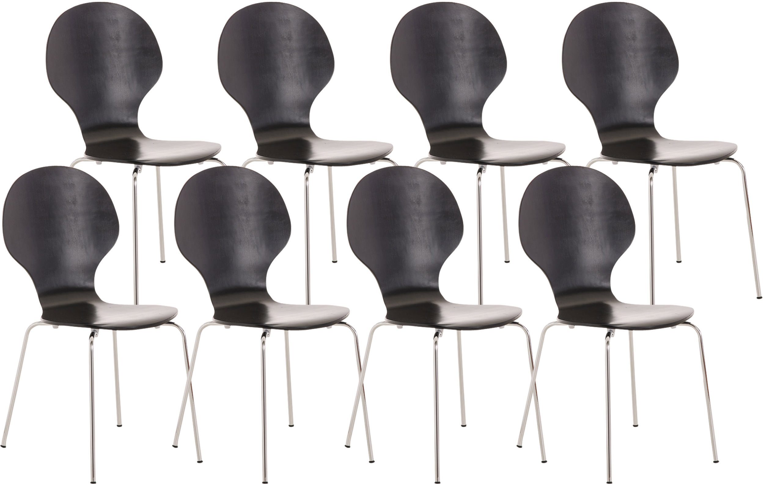 CLP Besucherstuhl Diego (8er Set), stapelbar