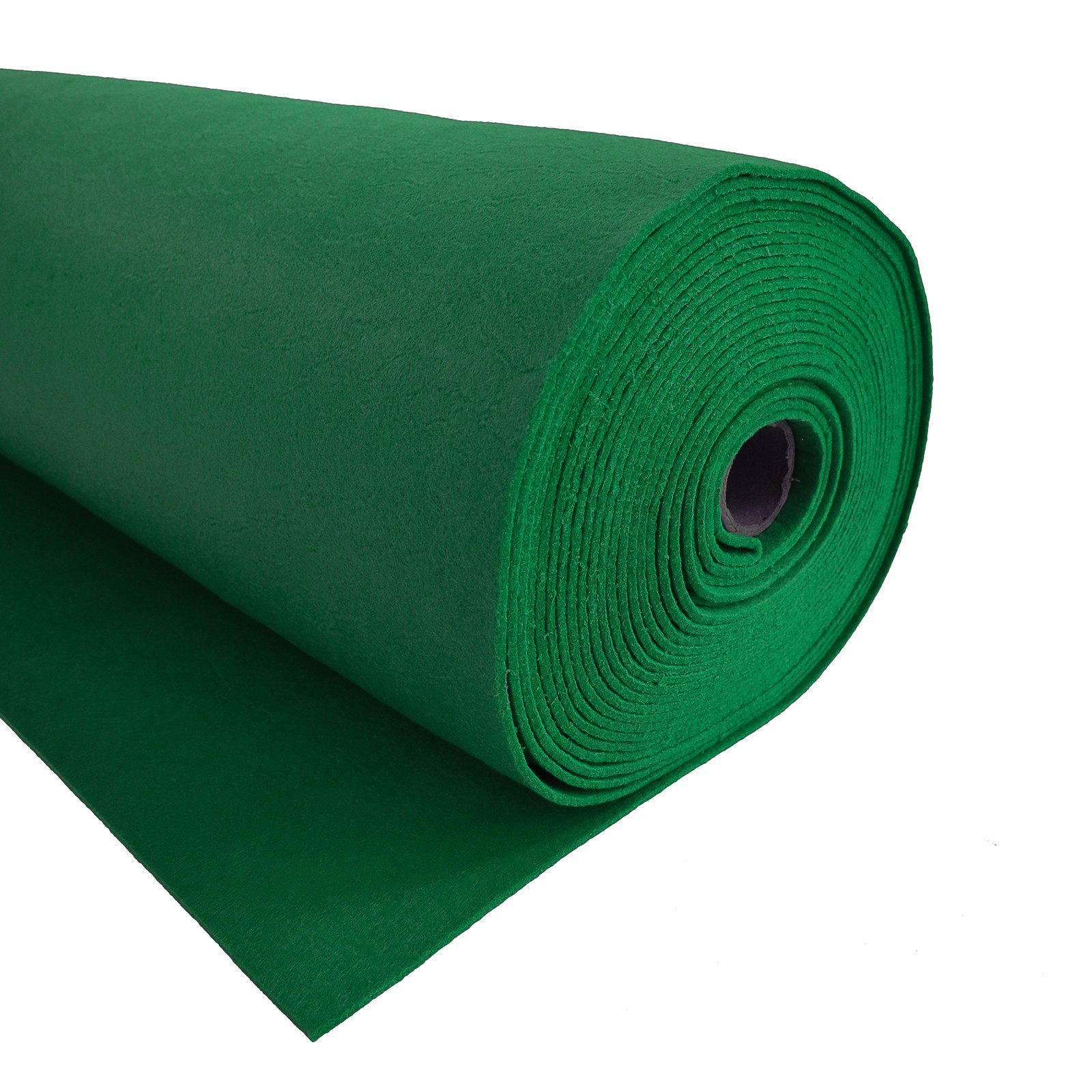 maDDma Stoff Bastelfilz 1m Meterware Filz 90cm x 1,5mm Dekofilz Taschenfilz, grün