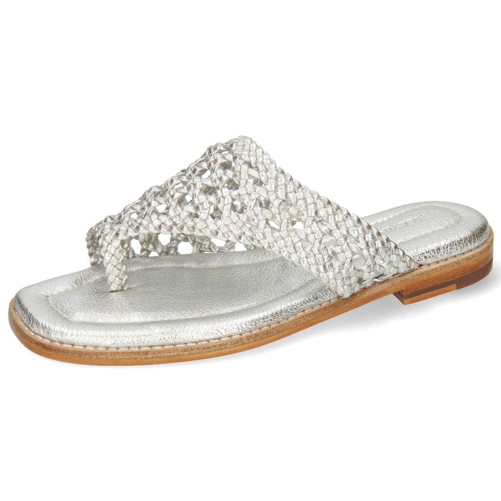 Melvin & Hamilton Elodie 16 Pantolette Silber | Pantoletten