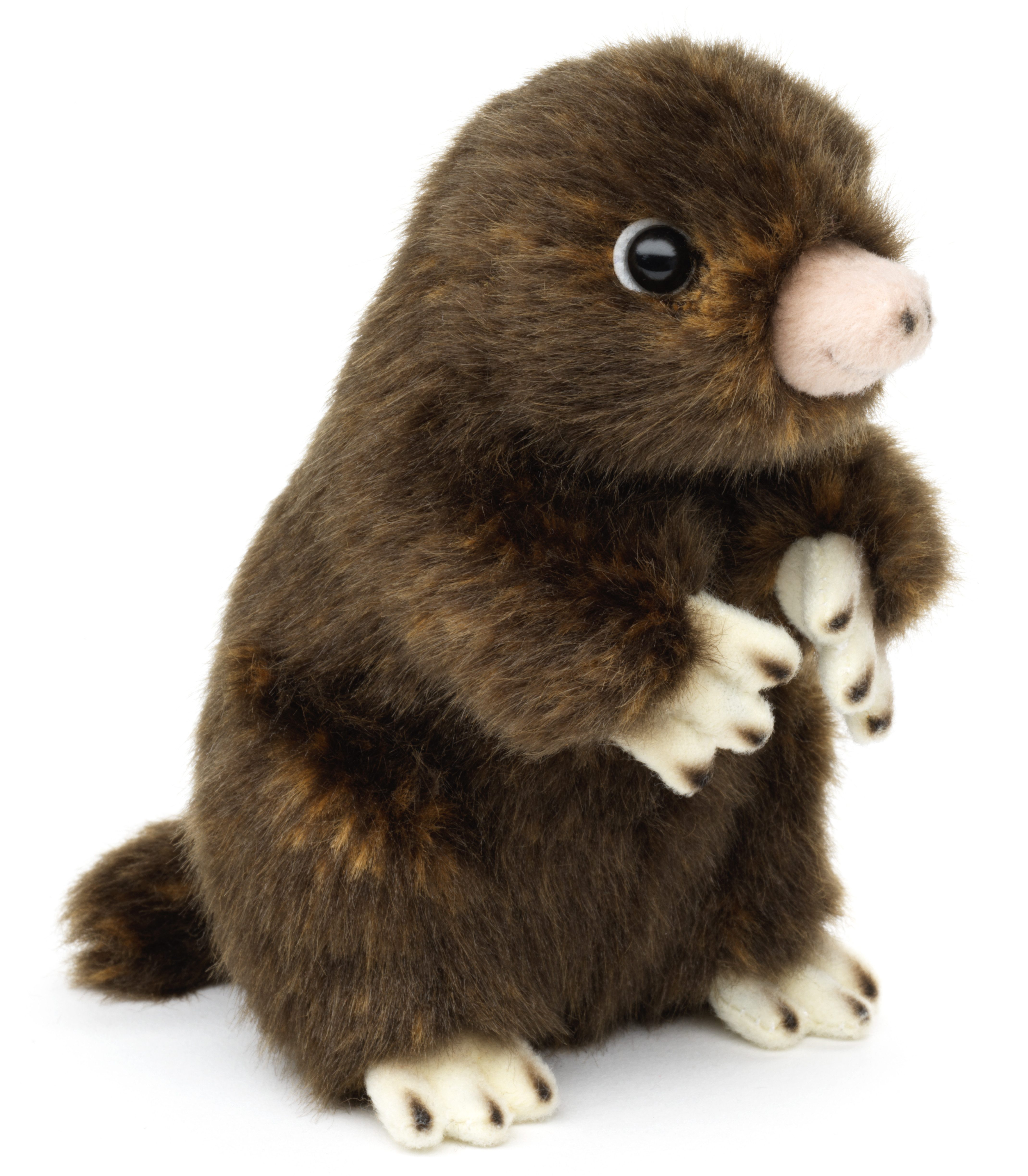 Uni-Toys Kuscheltier Maulwurf - 14 cm (Höhe) - Plüschtier, zu 100 % recyceltes Füllmaterial