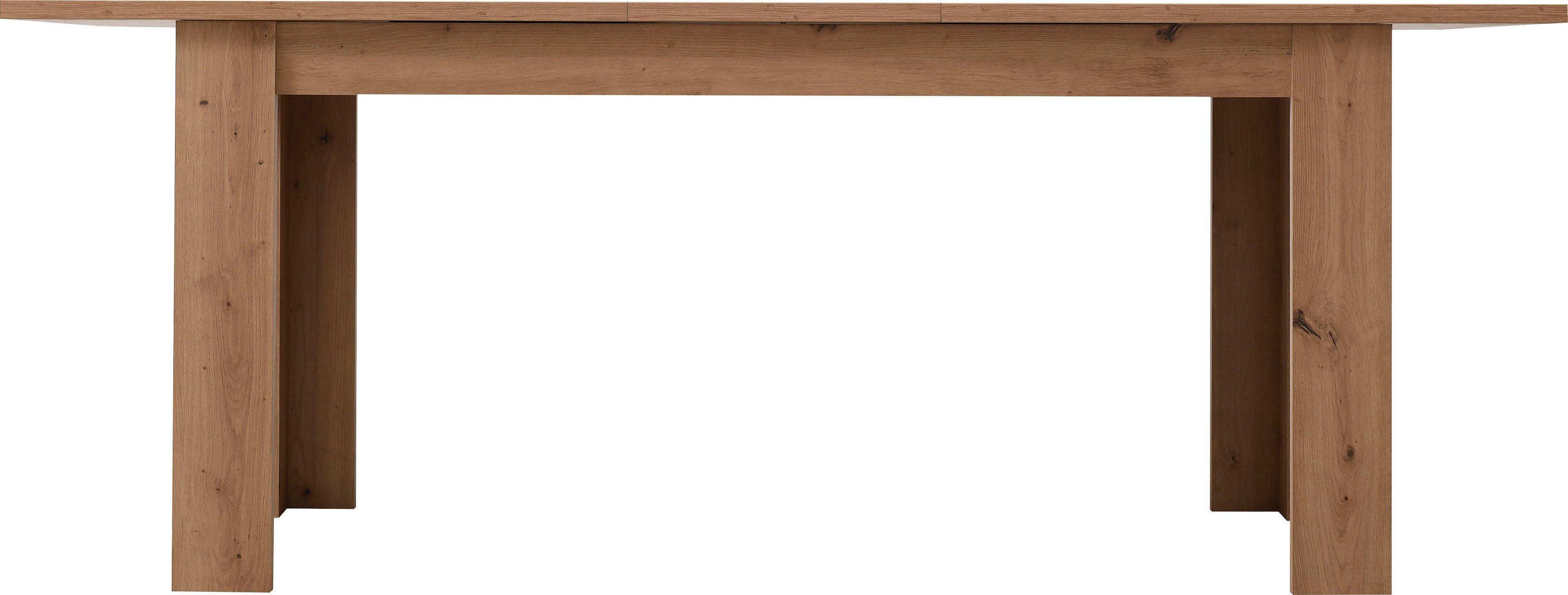 INOSIGN Esstisch Sardinia, Verlängerbar durch Einlegeplatte