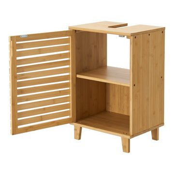 en.casa Waschbeckenunterschrank »Iveland« Unterschrank 60x40x30cm Bambus