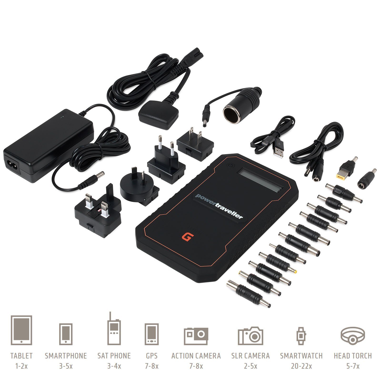 Powertraveller »Mini-G Powerbank 19V/2A Outdoor« Powerbank, USB Ladegerät  12000mAh Akku 3Port