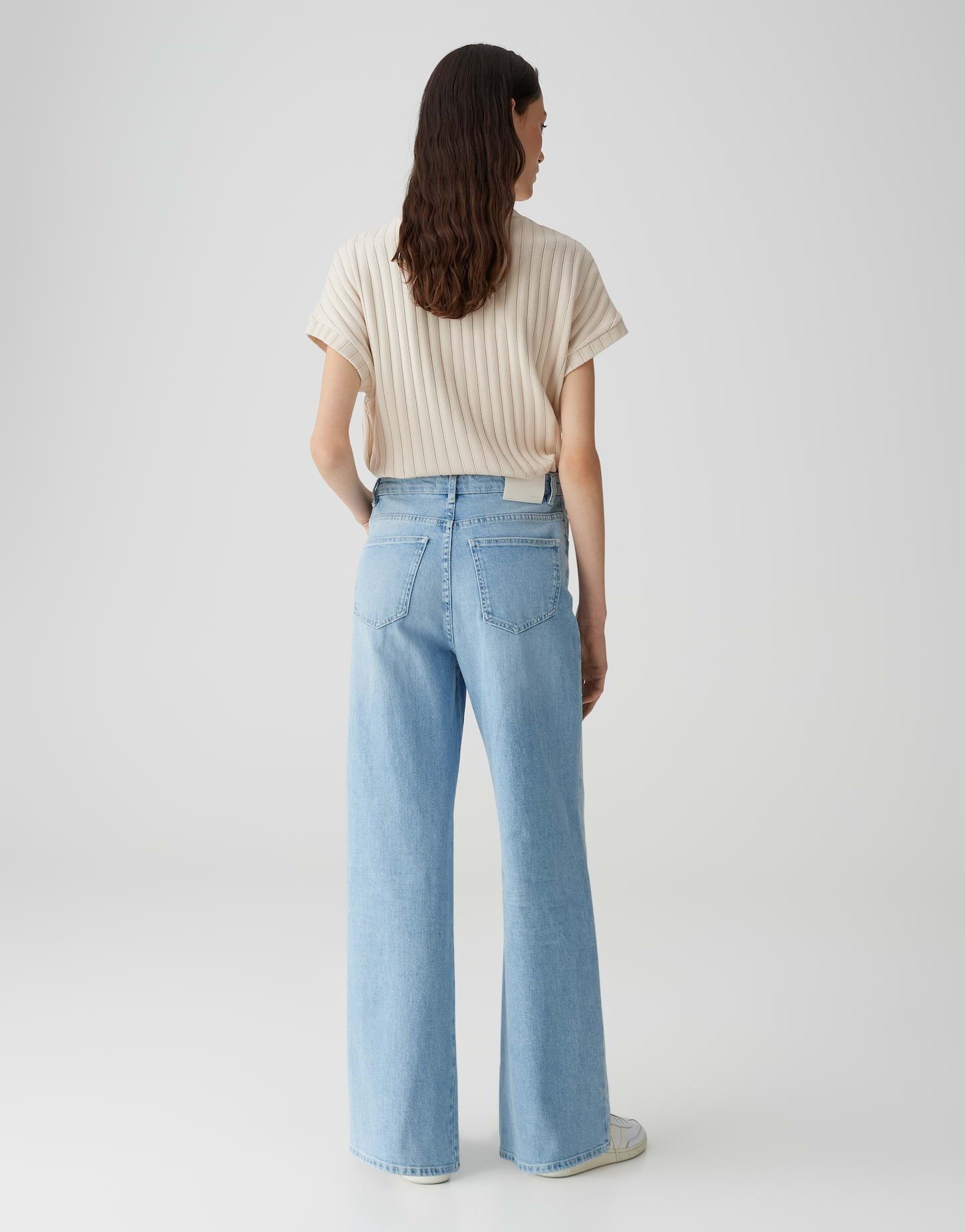 OPUS Palazzohose MIVA PALAZZO PARIS Mid Rise aus Spanish Cotton Mix