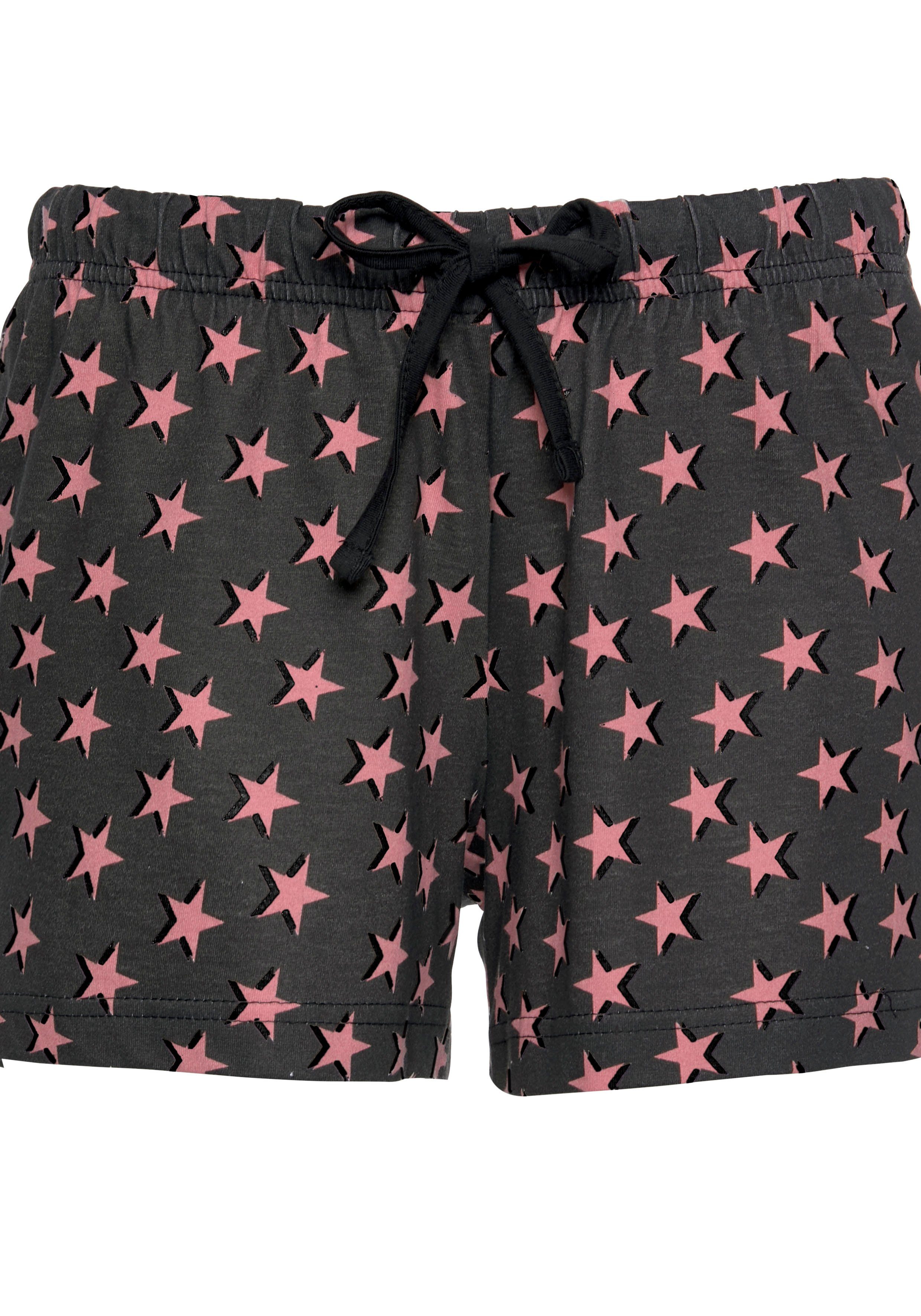 Vivance Dreams Shorty (Packung, 4 tlg., 2 Stück) mit Sternedruck