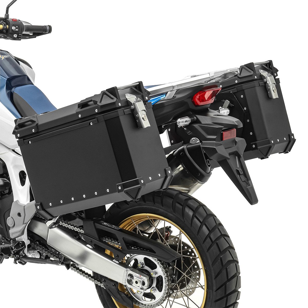 Bagtecs Koffer Set Motorrad Alukoffer 2x48 Liter Seitenkoffer # XW48 schwarz