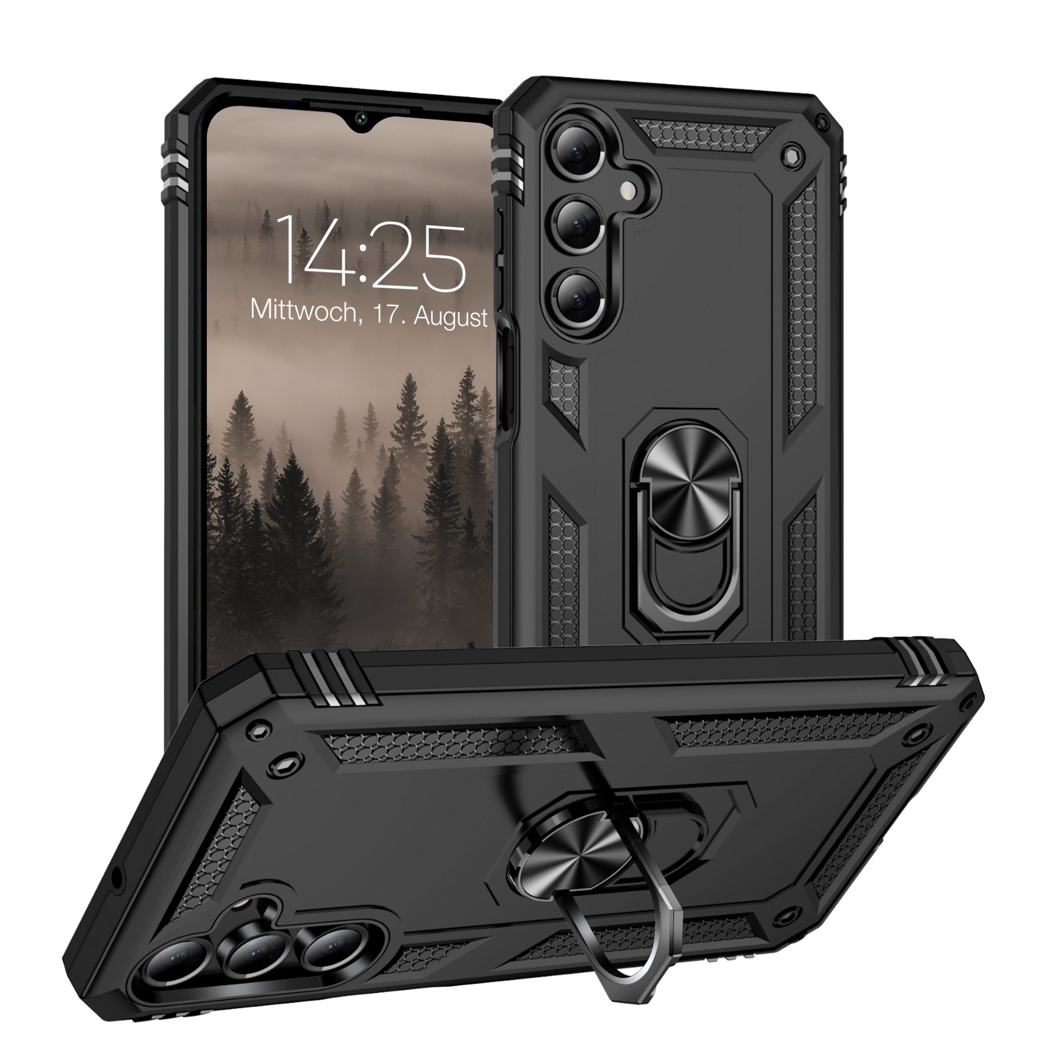 Tec-Expert Handyhülle Outdoor Cover Hülle für Samsung Galaxy A16 / A16 5G 6.7 Zoll, 6.7, Premium Hülle aus verstärktem Polycarbonat