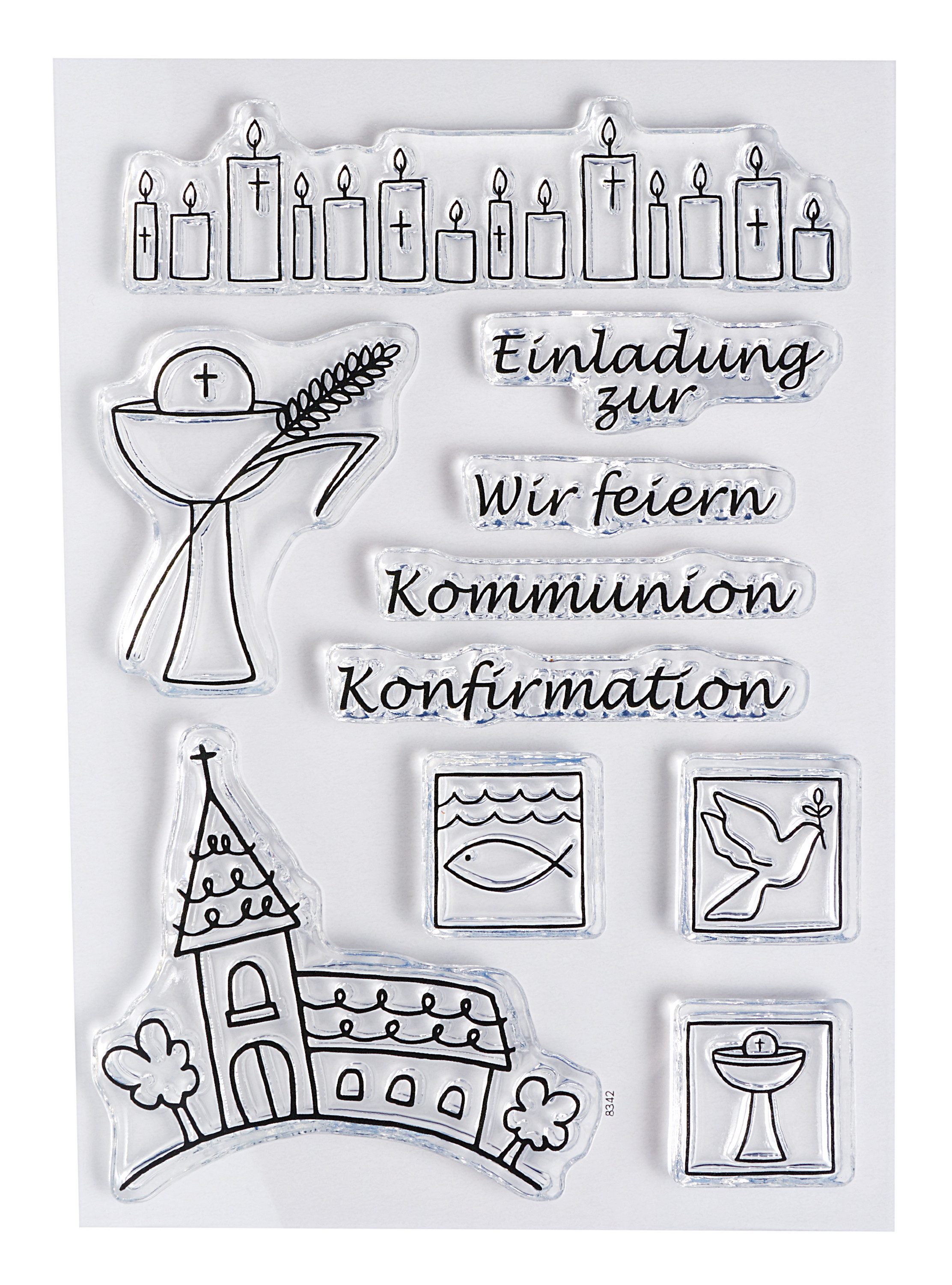 efco Stempel Kommunion/Konfirmation, 10 Stück