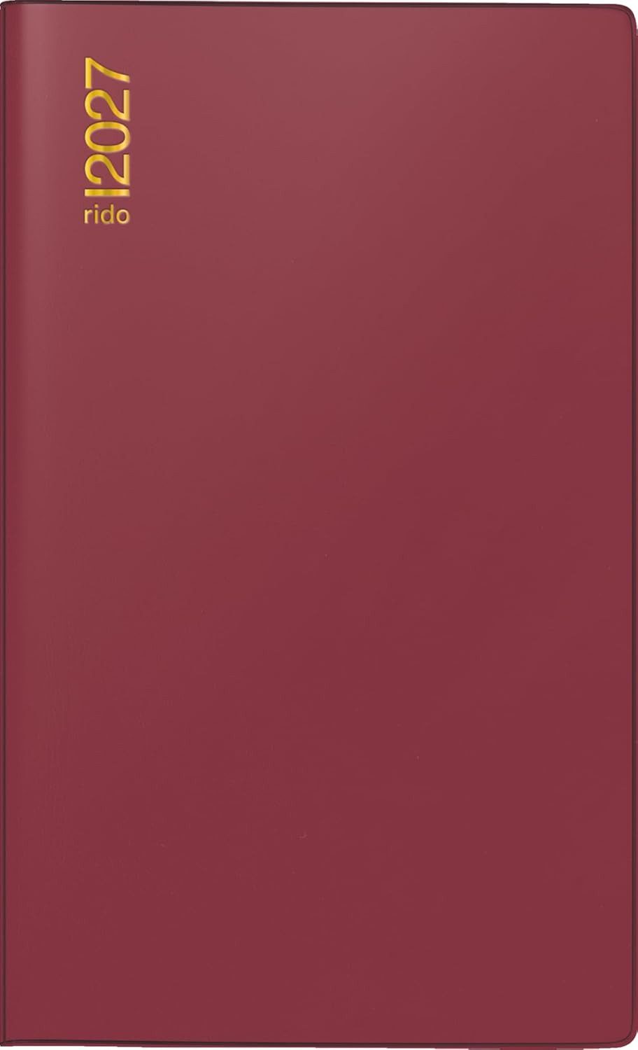 RIDO Taschenkalender rido/idé 7046892297 Taschenkalender Mod. M-Planer 2027 A6, bordeaux