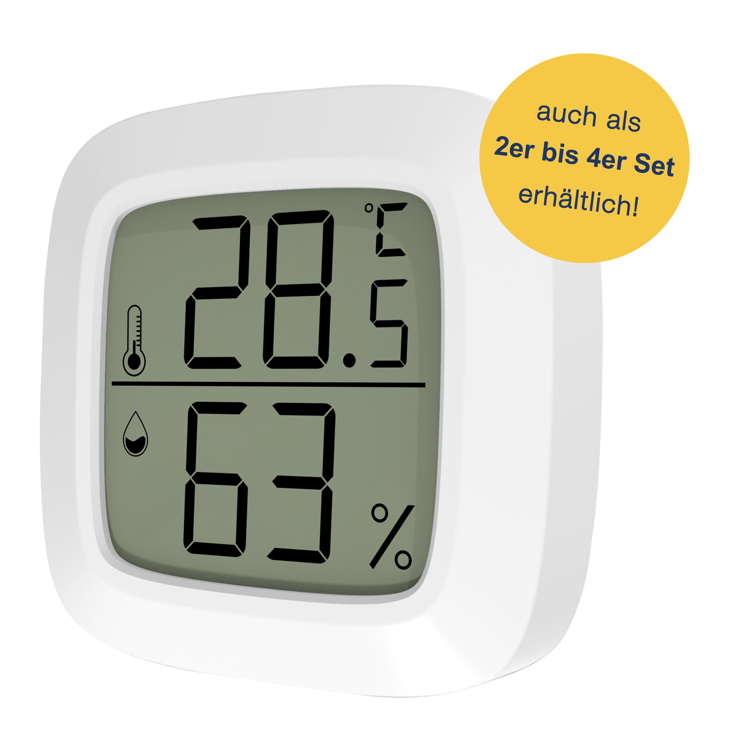 MAVORI Raumthermometer und Hygrometer digital - präzise und kompakt, 1-tlg.