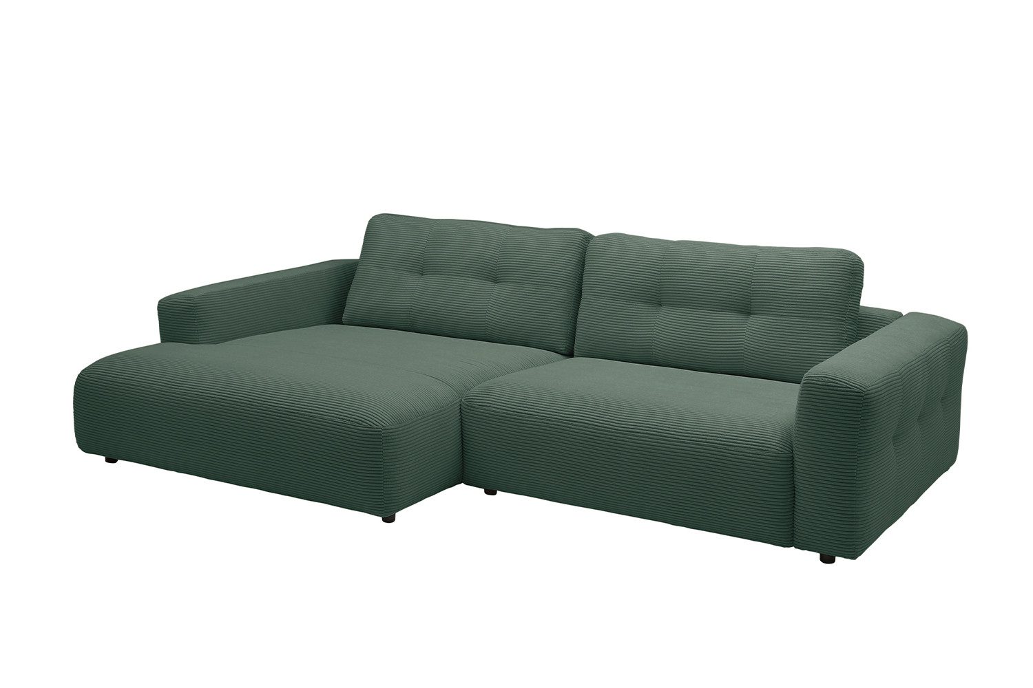 KAWOLA Ecksofa MIKA, Couch L-Form rechts oder links, Cord verschiedene Farben