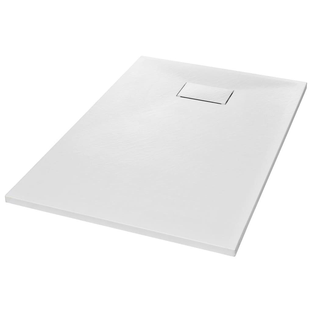 vidaXL Duschwanne Duschwanne SMC Weiß 120×70 cm