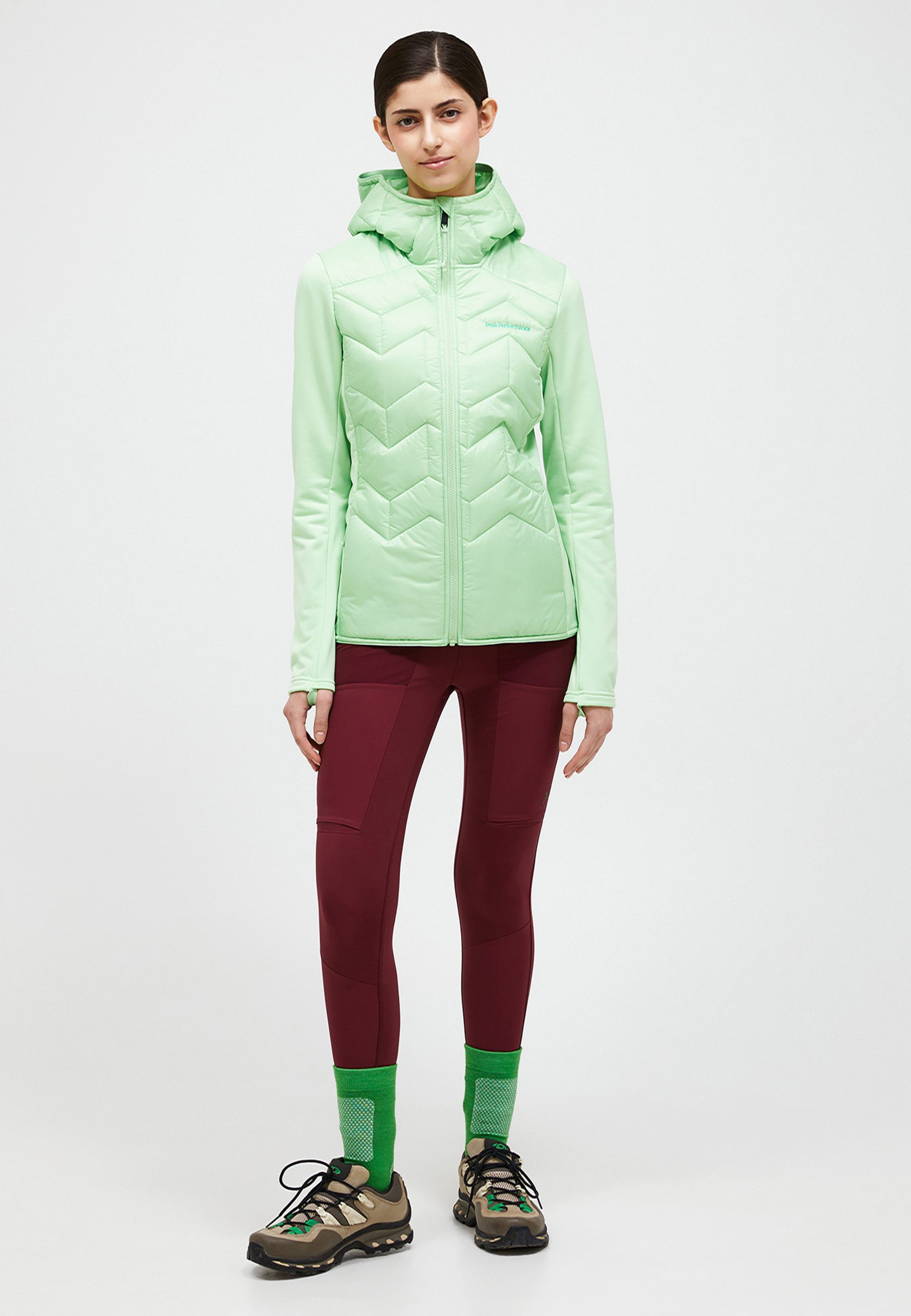 Peak Performance Funktionsjacke W Elevate Liner Hybrid Hood mit sportivem Design