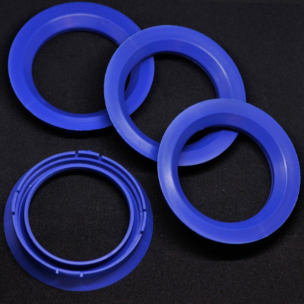 BRANDT AUTOMOTIVE Reifenstift 4X Zentrierringe blau Felgen Ringe Made in Germany, Maße: 74,1 x 57,1 mm