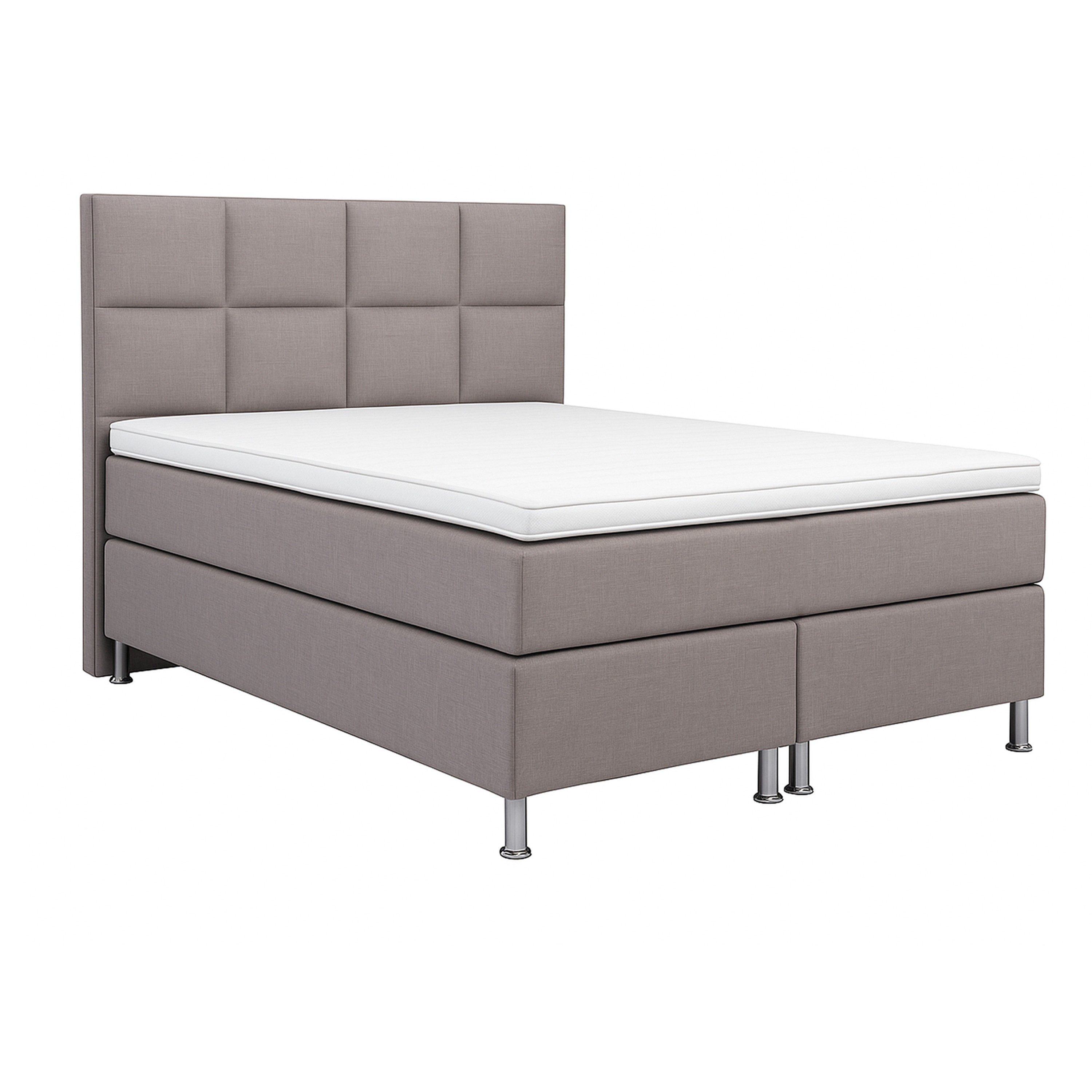 inter Boxspringbett MIAMI 140x200 cm 7-Zonen Taschenfederkern-Matratze inkl günstig online kaufen