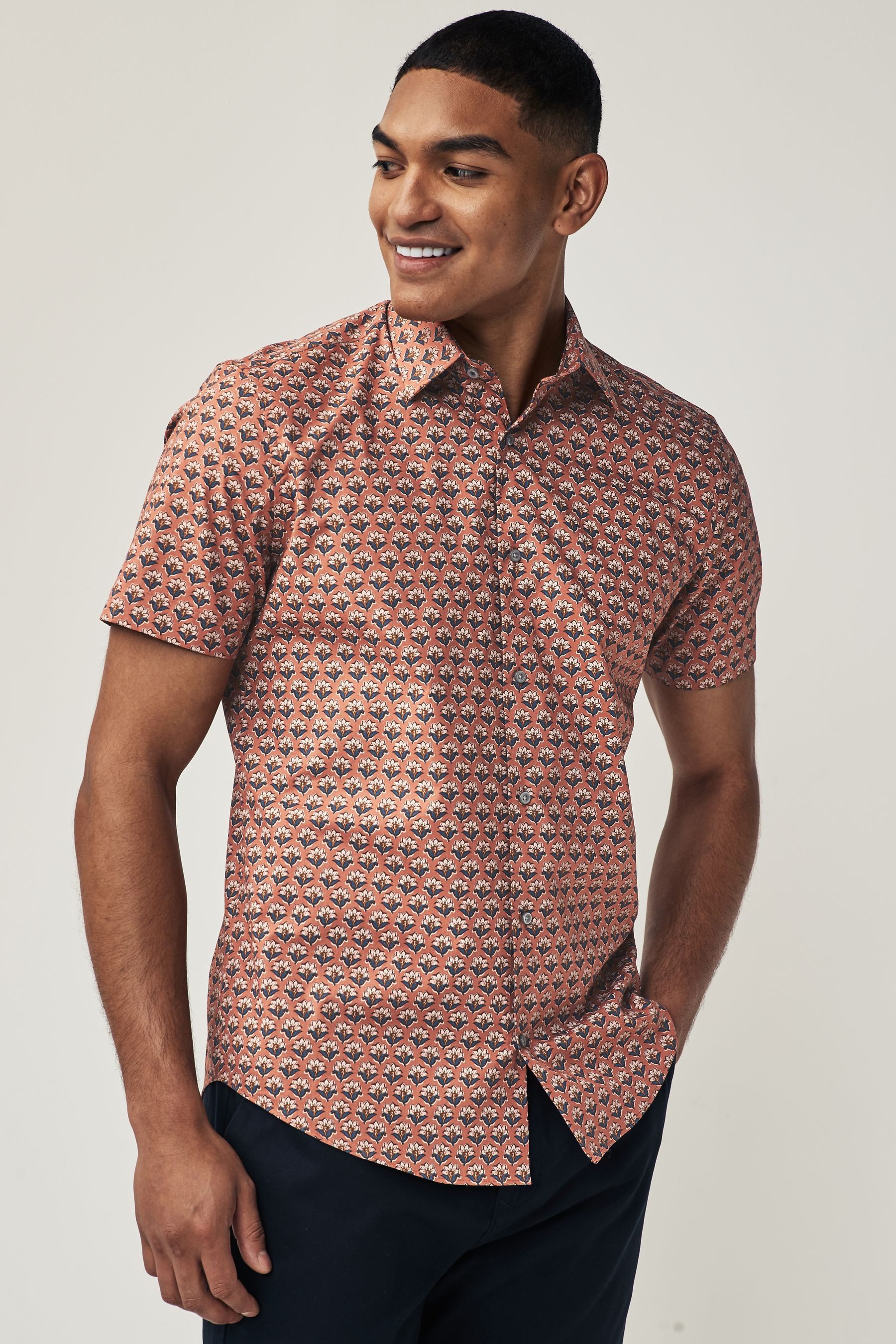 Next Kurzarmhemd Regular Fit Kurzarmhemd mit günstig online kaufen