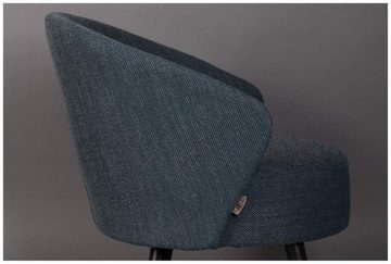 Dutchbone Loungesessel Lounge Sessel WALDO BLUE Stuhl von DUTCHBONE