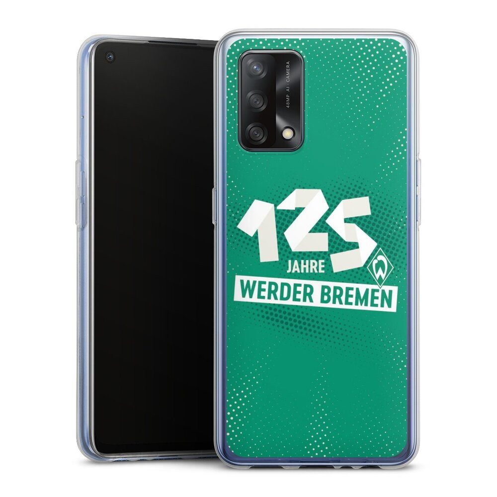 DeinDesign Handyhülle 125 Jahre Werder Bremen Offizielles Lizenzprodukt, Oppo A74 Silikon Hülle Bumper Case Handy Schutzhülle Smartphone Cover