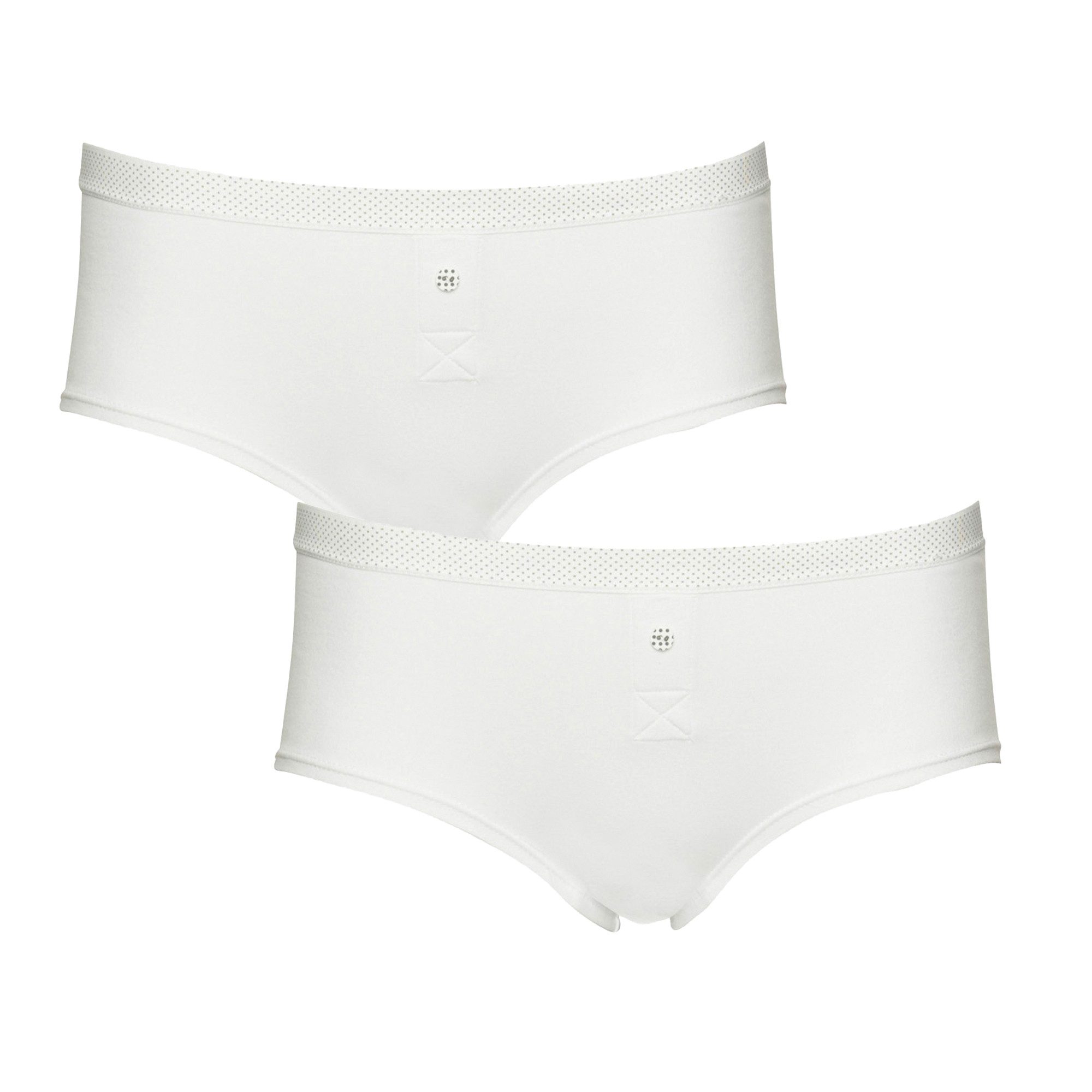 Boobs & Bloomers Boxershorts Anny Knopf als Deko, eng, elastisch, bequem, weich, mit Bund, Baumwollmix