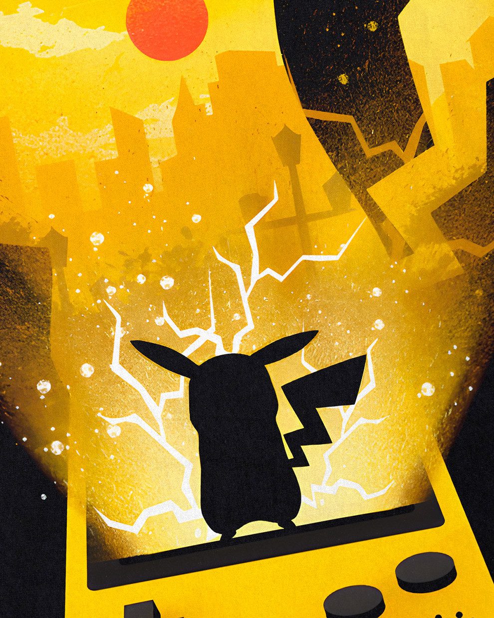 style3 T-Shirt Yellow Edition amiibo planet go pokemon ball pikachu günstig online kaufen