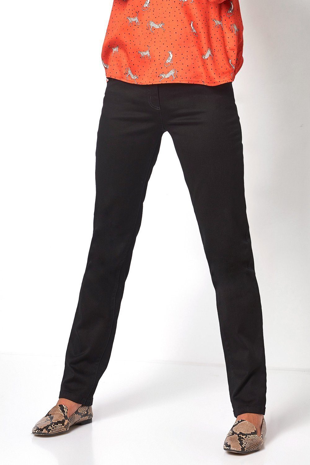 TONI 5-Pocket-Jeans Po mit - schwarz Bauch an Shaping-Effekt 089 und Shape Perfect