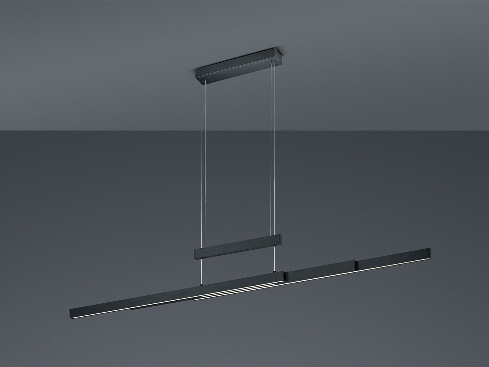 TRIO Leuchten LED Pendelleuchte, Dimmfunktion, LED fest integriert, Warmweiß, Neutralweiß, Ausziehbare Esstisch-Lampe hängend stufenlos höhenverstellbar B: 150cm