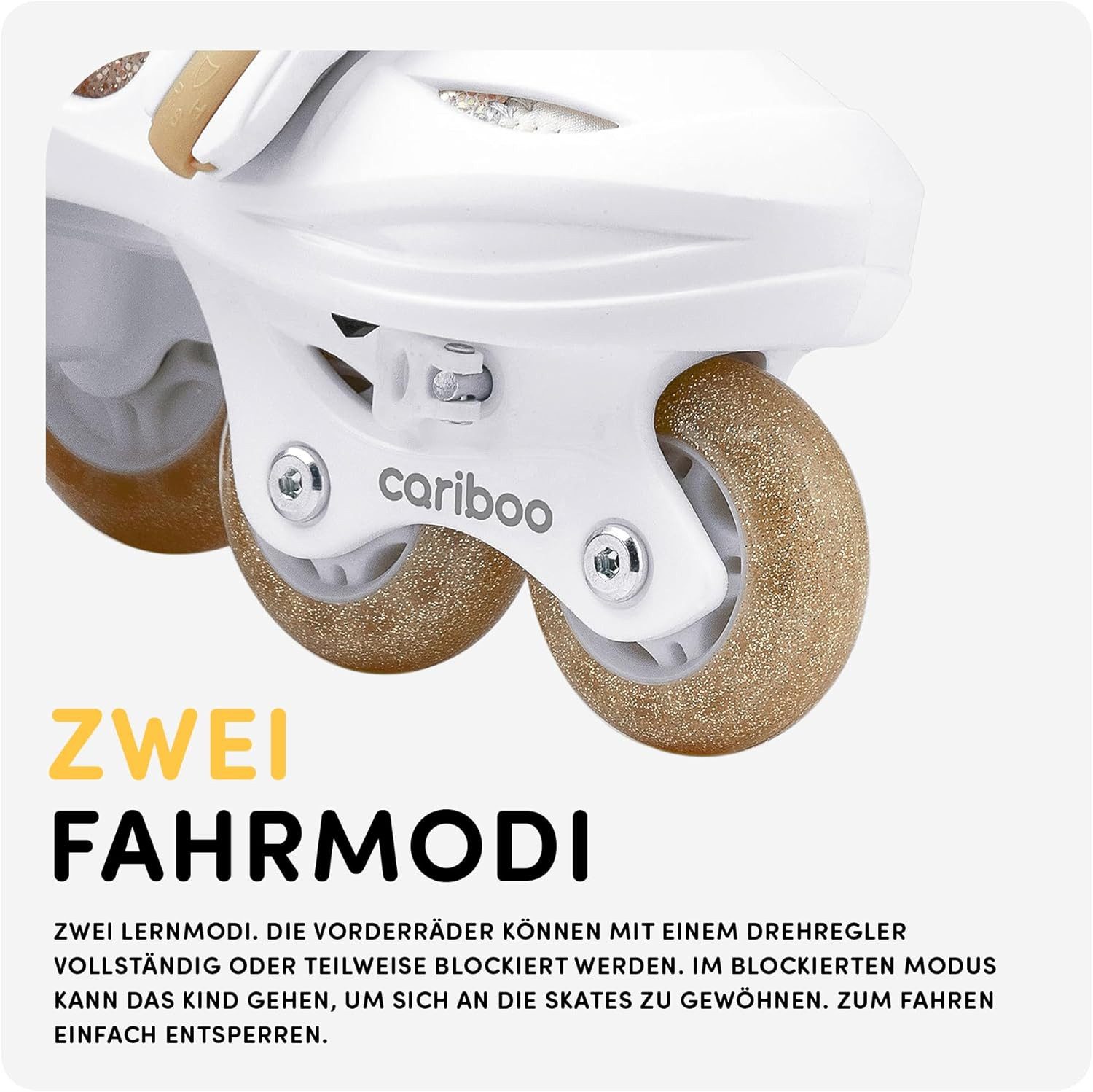Cariboo Rollschuhe Kinder-Inliner CARIBOO BALLERINA Inline skates verstellbar LED – Bild 5 von 5
