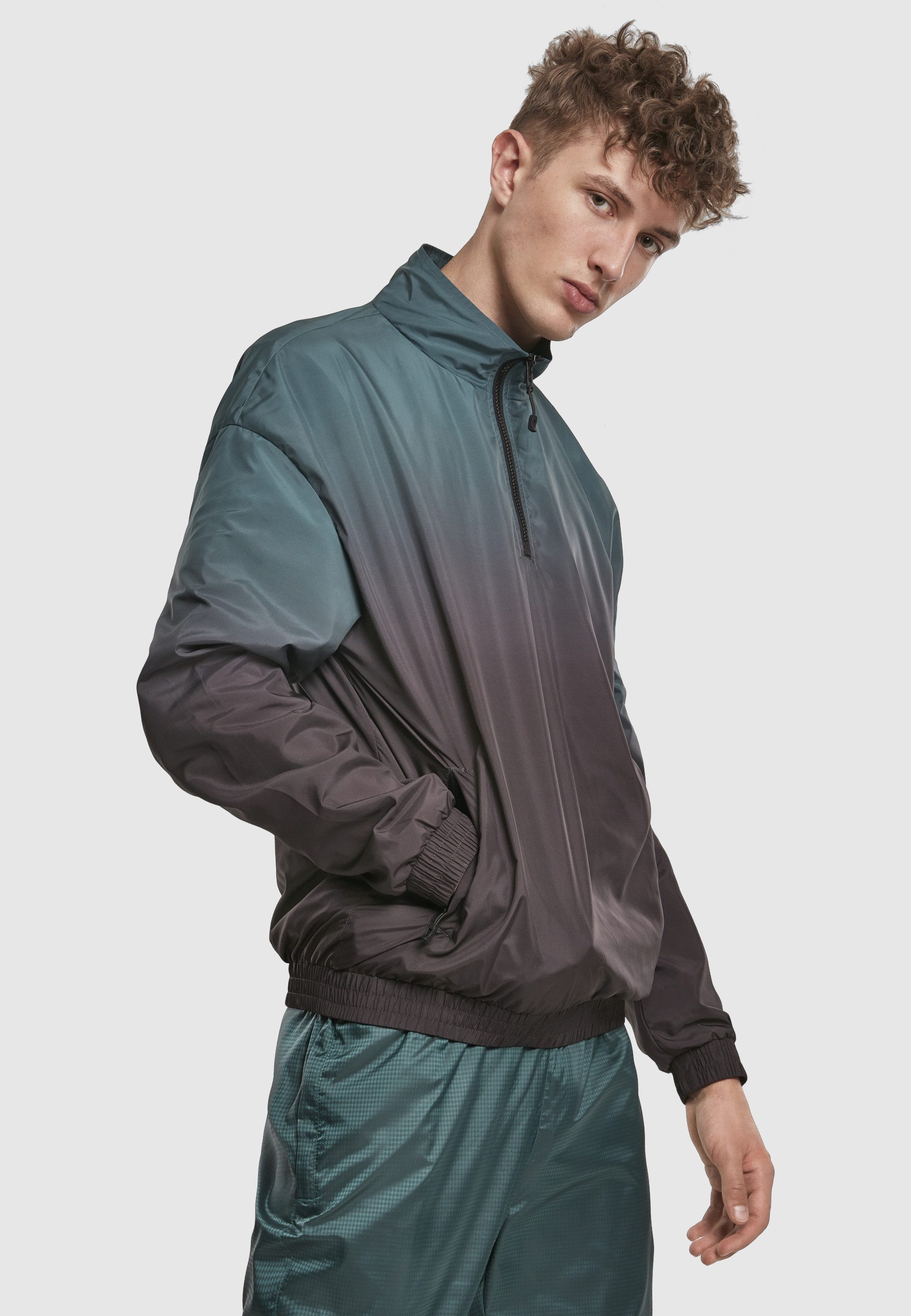 URBAN CLASSICS Allwetterjacke Urban Classics Herren Gradient Pull Over Jacket (1-St)