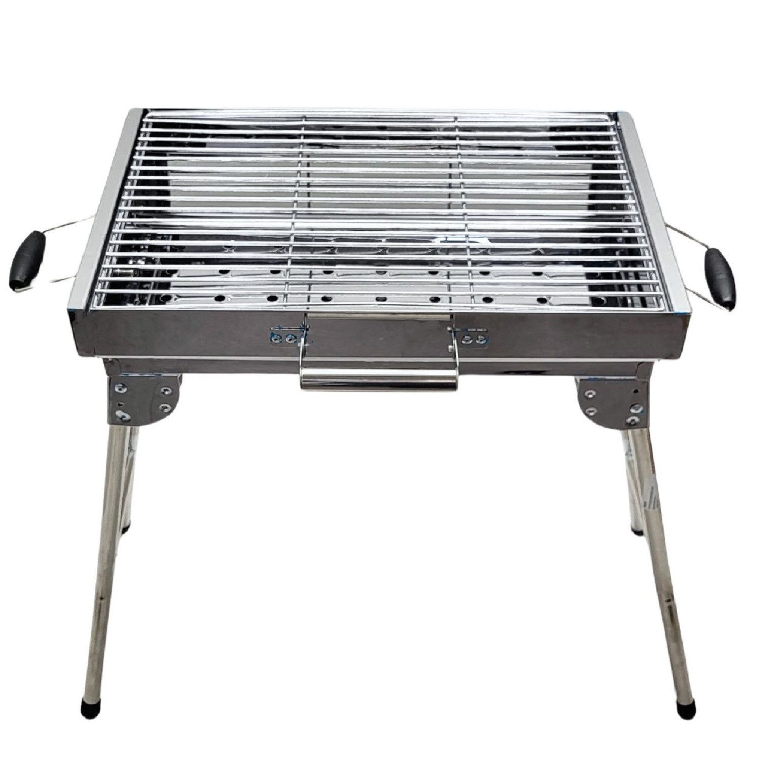 Grillpeter Holzkohlegrill Mangal Iskander Schaschlikgrill Edelstahl mit Grillrost – Bild 4 von 5