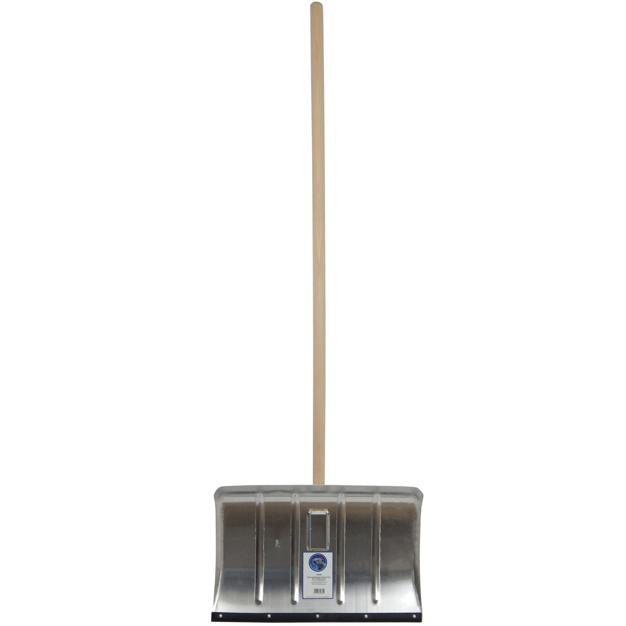 SHW Schneeschieber SHW Schneeschieber-Alu 50 cm mit Flüsterkante und Ovalstiel 150 cm