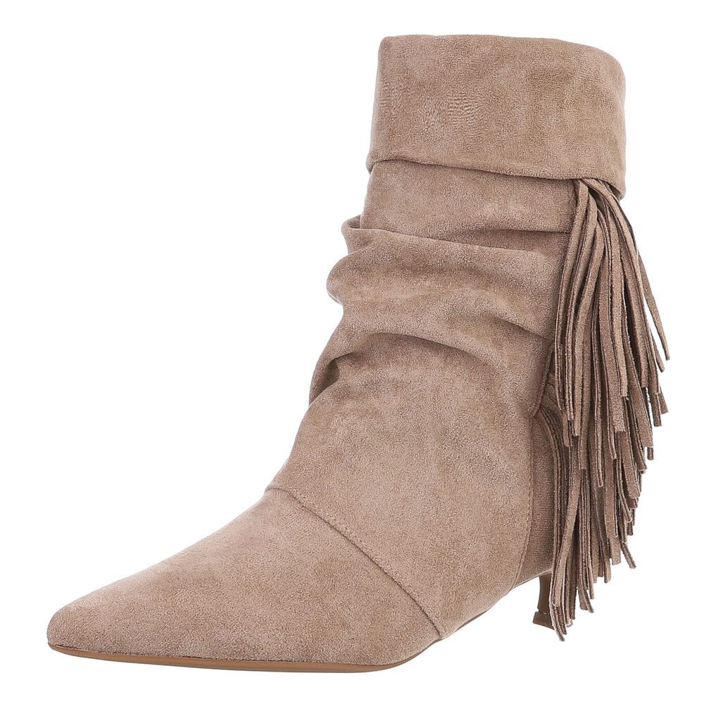 Ital-Design Eleganter Stiefel mit Fransendetails für günstig online kaufen