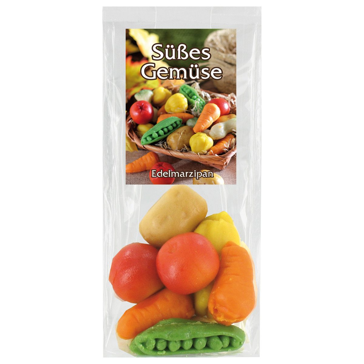 Odenwälder Marzipankonditorei Süßigkeit, Odenwälder Marzipan Süßes Marzipan bunte Gemüse Mischung 100g