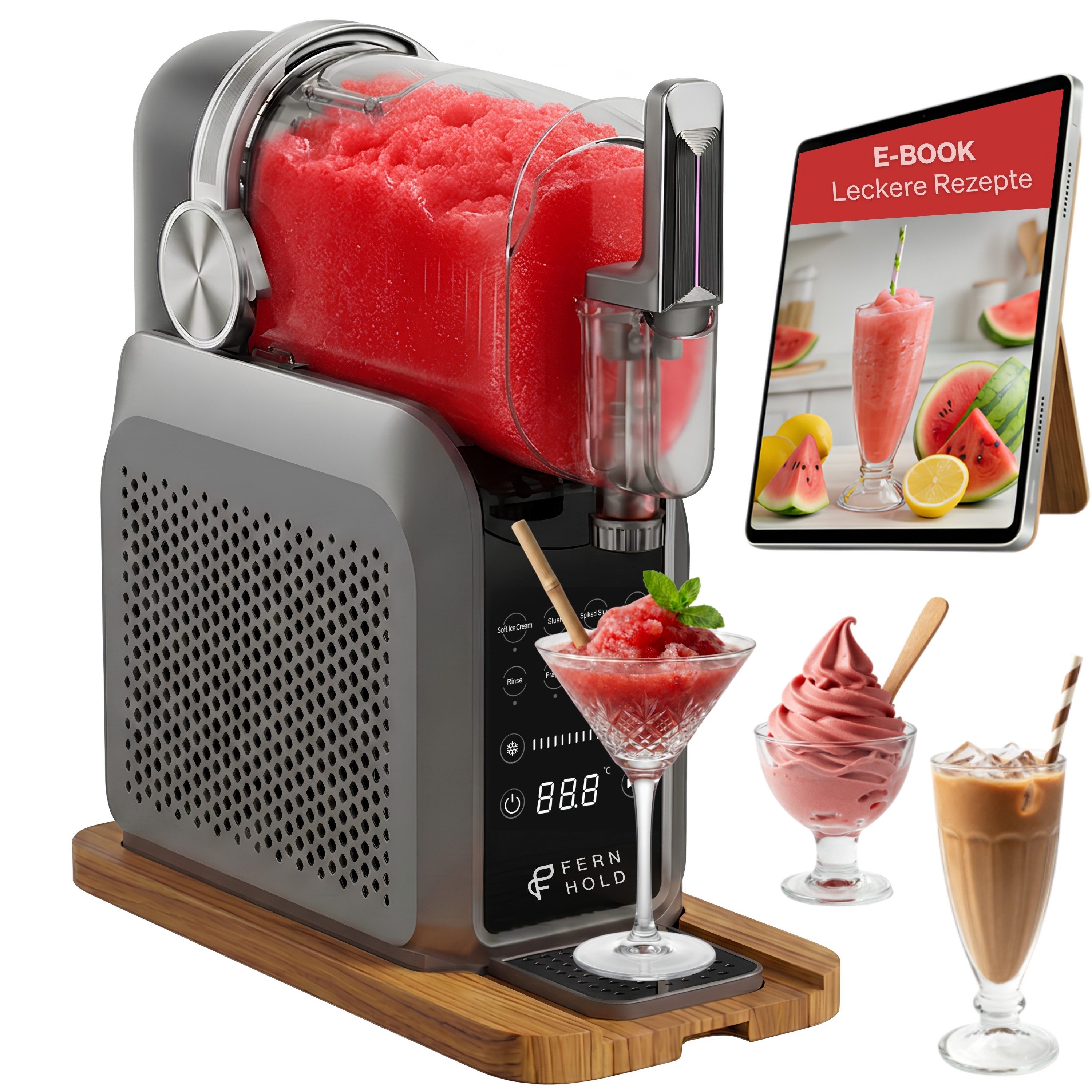 Slush-Eismaschine mit 7 smarten Programmen