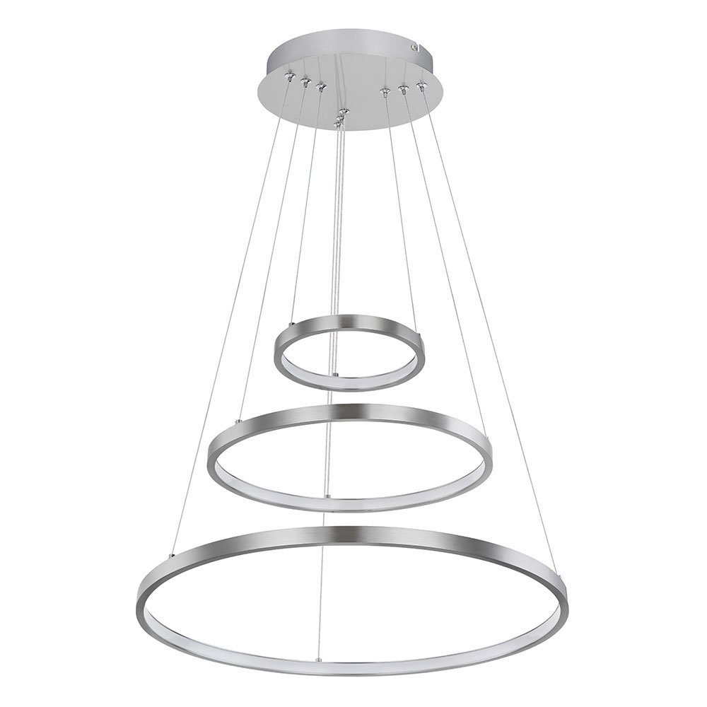GLOBO LIGHTING LED Pendelleuchte, LED-Leuchtmittel fest verbaut, Warmweiß, Hängeleuchte Wohnzimmer LED Pendelleuchte Ring