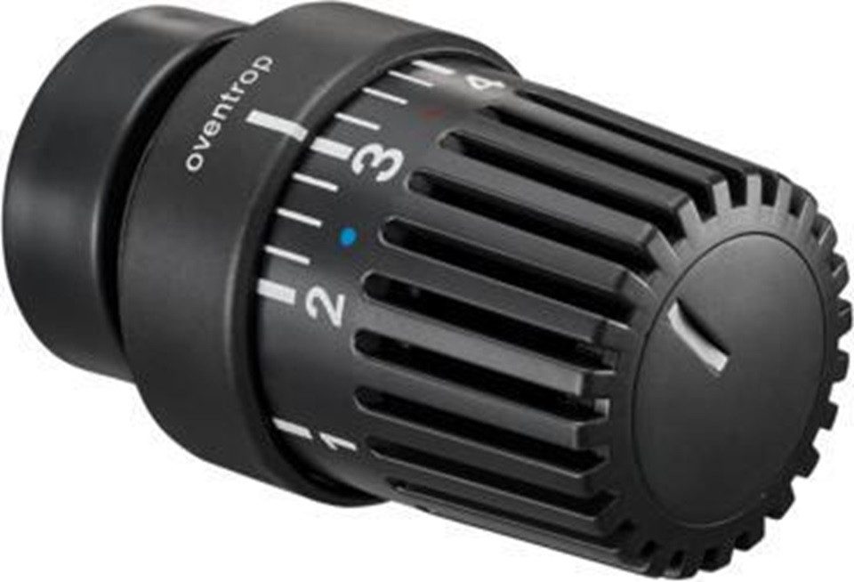 Heizkörperthermostat OVENTROP Th.-Kopf "Uni LH" anthrazit m. 0-Stell. m.Flüssig-Fühler