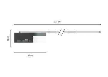 SCHELLENBERG Garagentorantrieb Smart DRIVE XL, für schienengeführte Schwing- und Sektionaltore bis 14 m², 1000 N