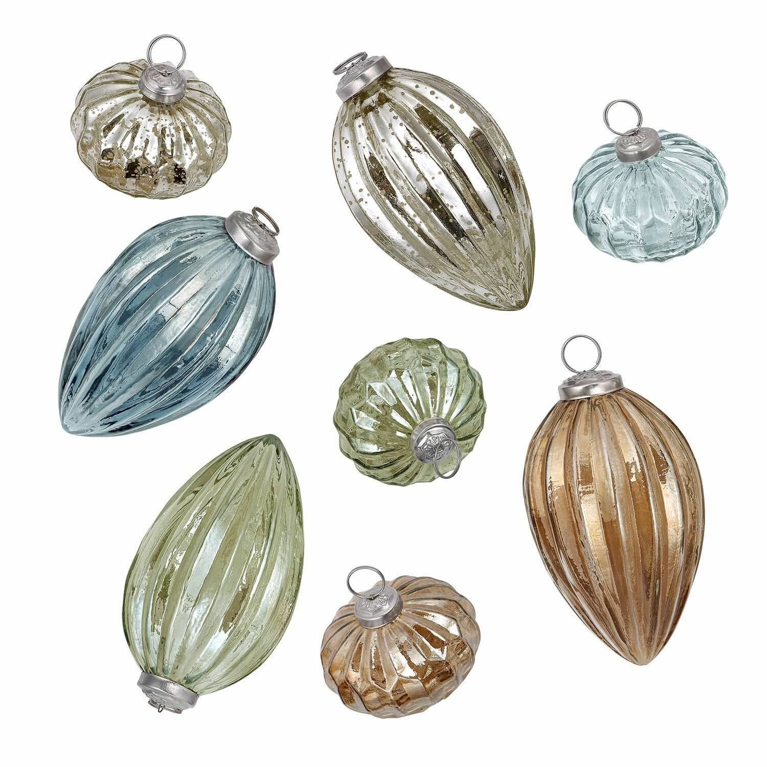 Christbaumschmuck Weihnachtskugeln 8er Set Azélisse bunt