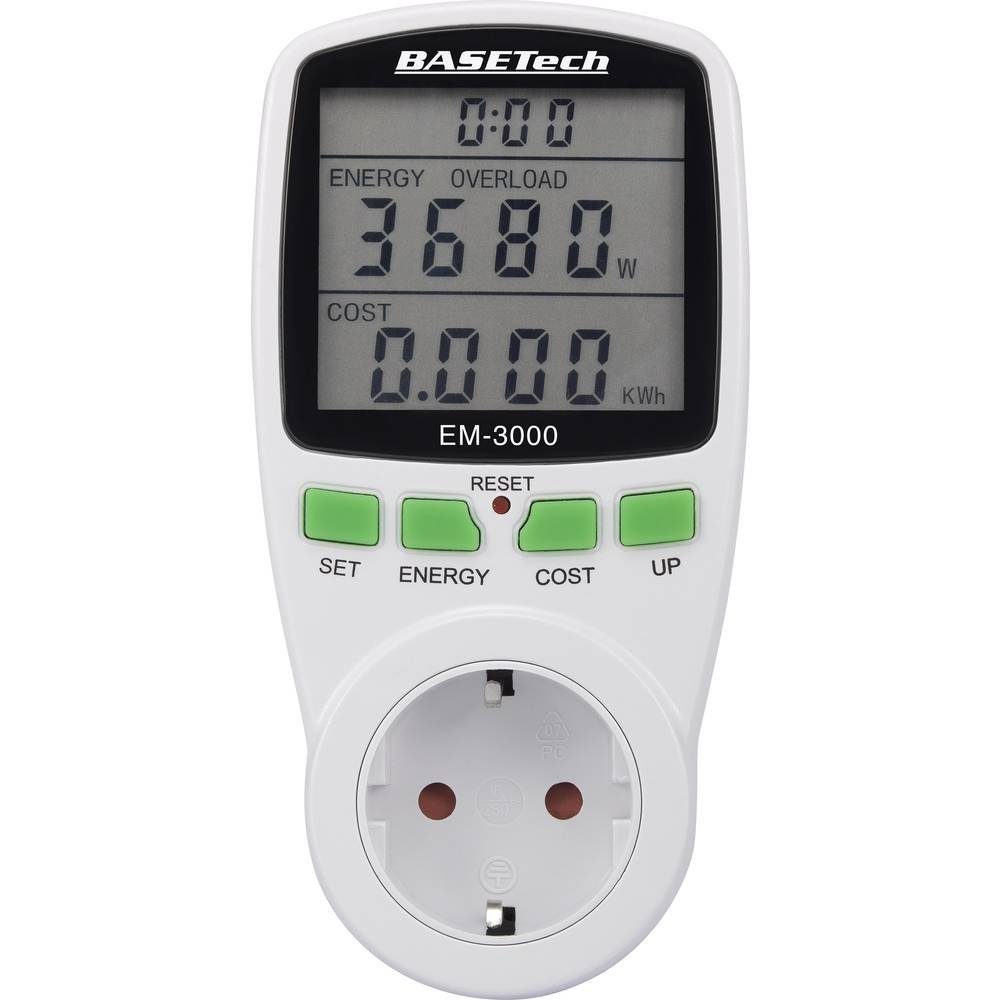 Basetech Energiekostenmessgerät Energiekostenmessgerät BT-1611632, Kostenpr günstig online kaufen