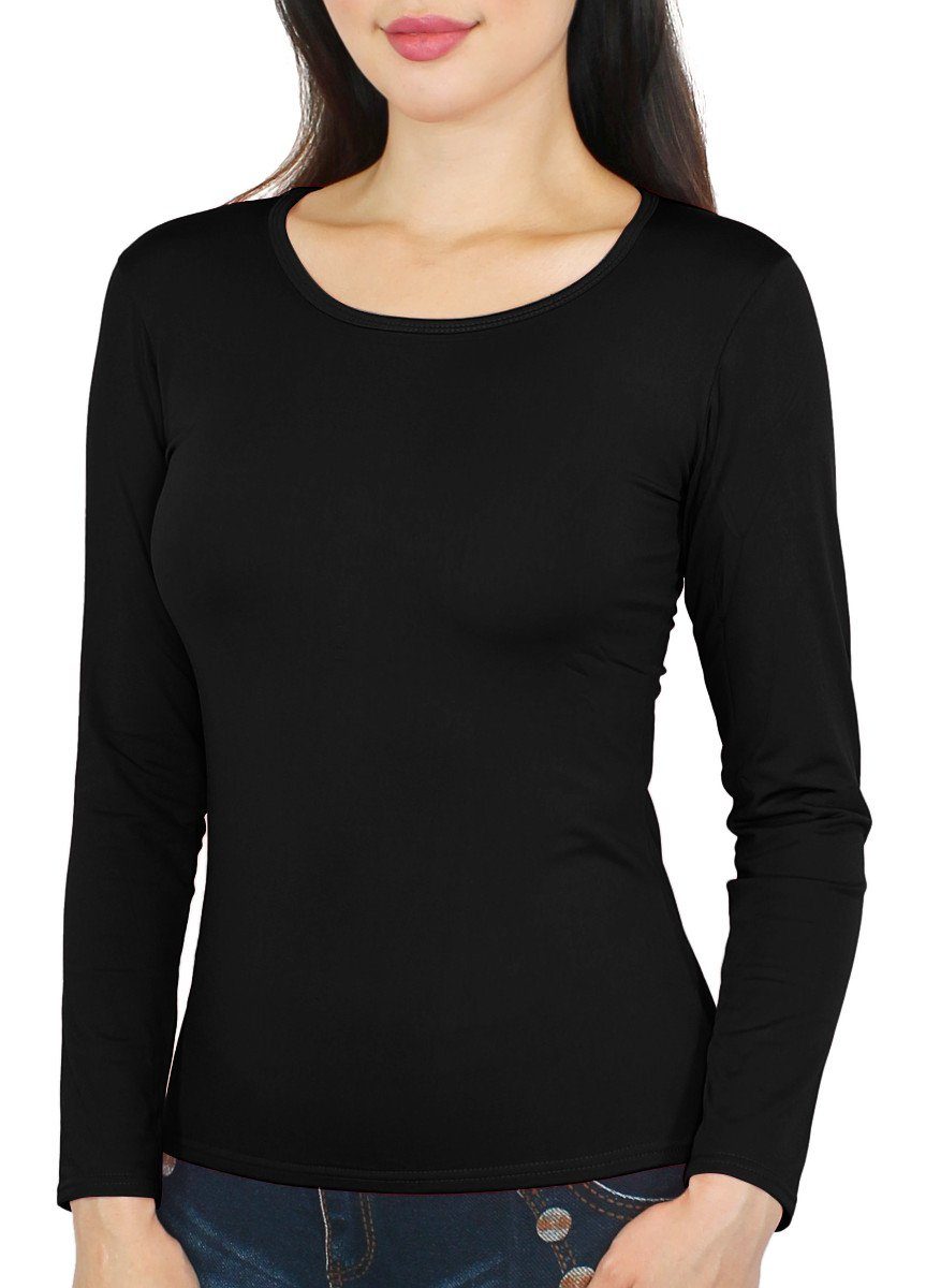 dy_mode Thermohemd Damen Thermo Langarmshirt Frauen günstig online kaufen