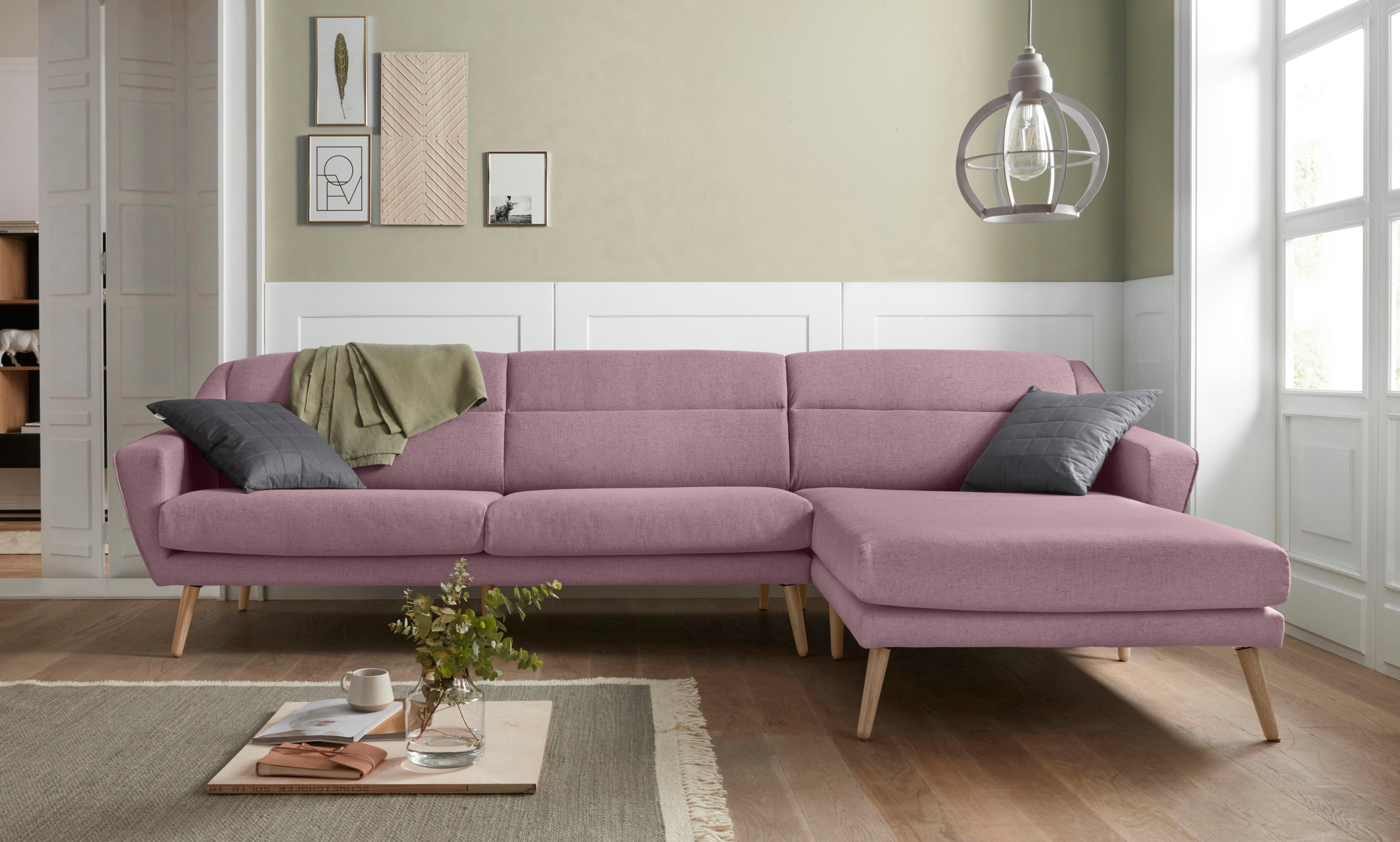 andas Ecksofa Bille L-Form, mit Naht günstig online kaufen
