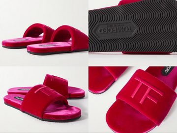 Tom Ford TOM FORD Harrison Velvet Slides Slipper Sandals Slides Shoes Schuhe Sa Sneaker
