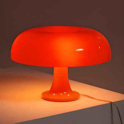 Magcubic LED Nachttischlampe Pilzlampe, Retro Lampe, minimalistische LED-Tischlampe orange, LED wechselbar, perfekt für Schlafzimmerdekoration, Wohnzimmerdekoration, Hotelzimmer
