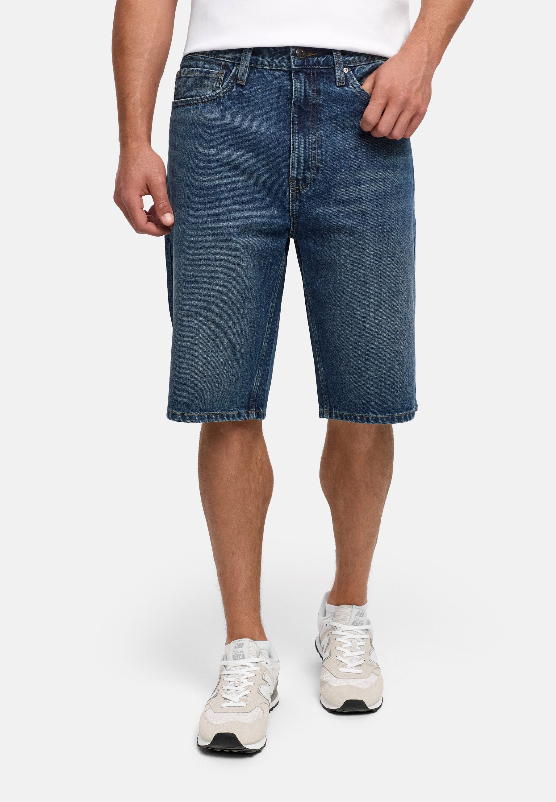 INDICODE Jeansshorts Herren Jeansshorts INZelmon Herrenshorts aus 100 % Baumwolle