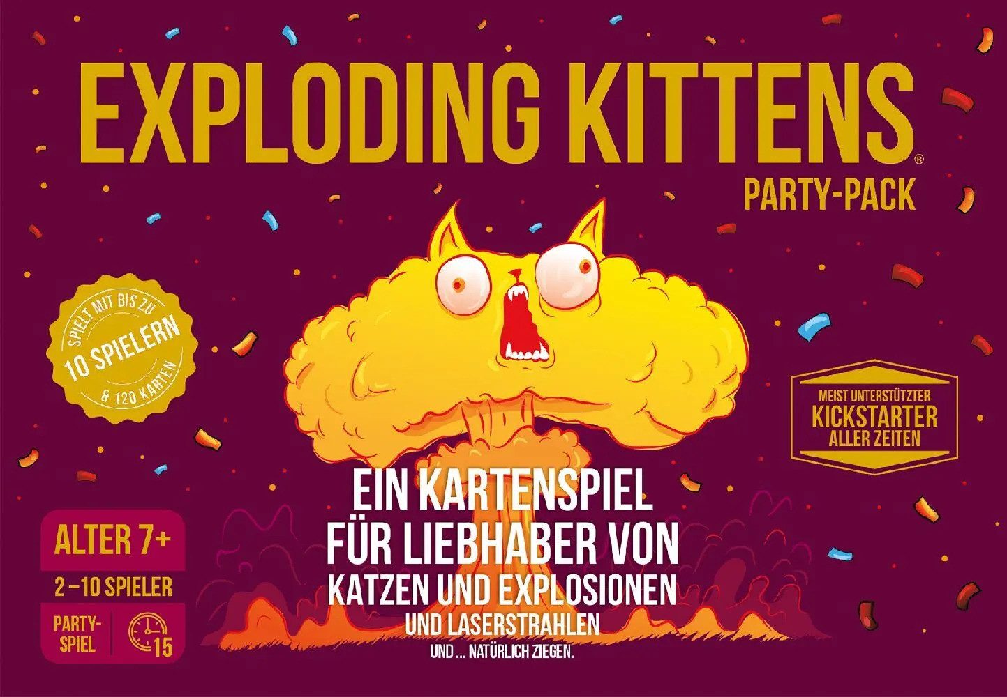 Spiel Exploding Kittens Party-Pack