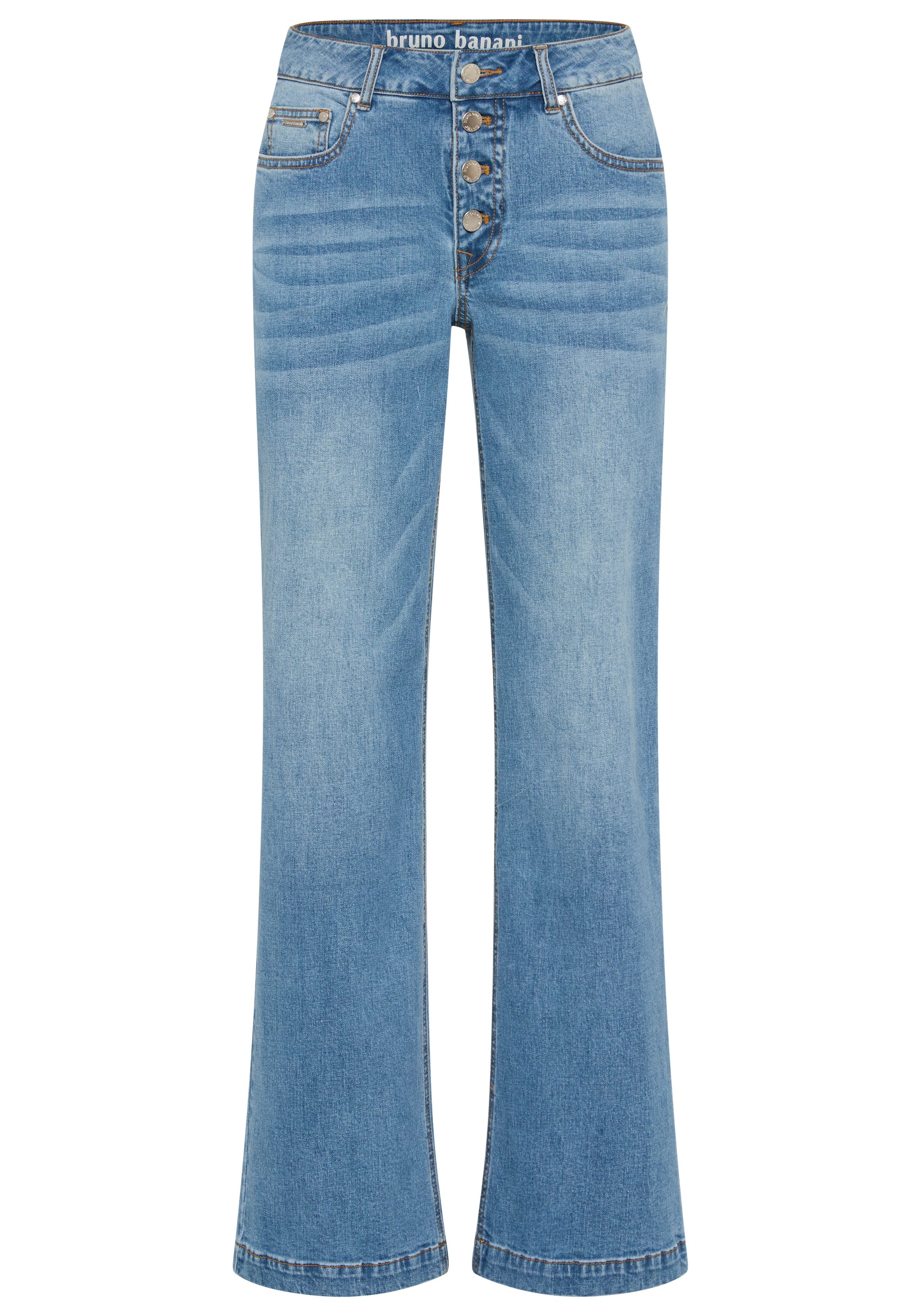 Bruno Banani Weite Jeans mit Elasthan-Anteil, aus Baumwollmaterial – Bild 5 von 5
