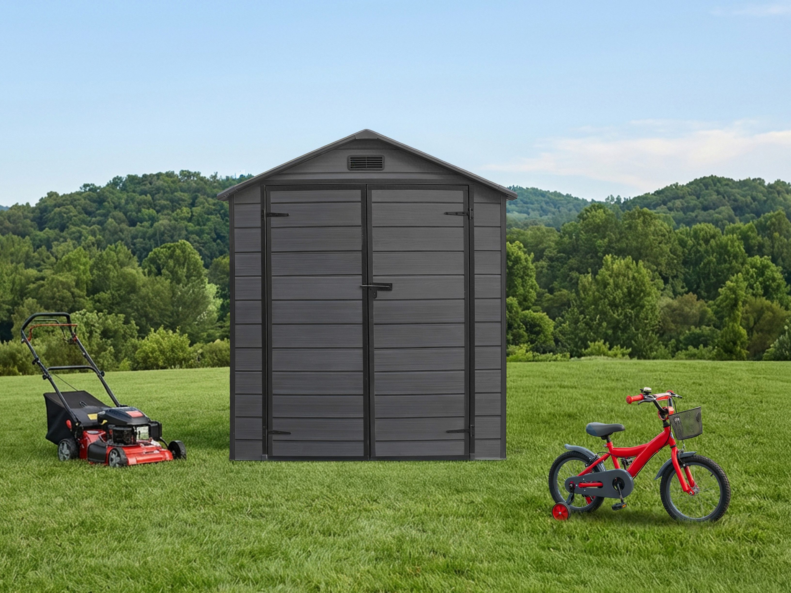 KONIFERA Gerätehaus Cuenca, BxT: 182x134 cm, nagersicher und wasserdicht günstig online kaufen