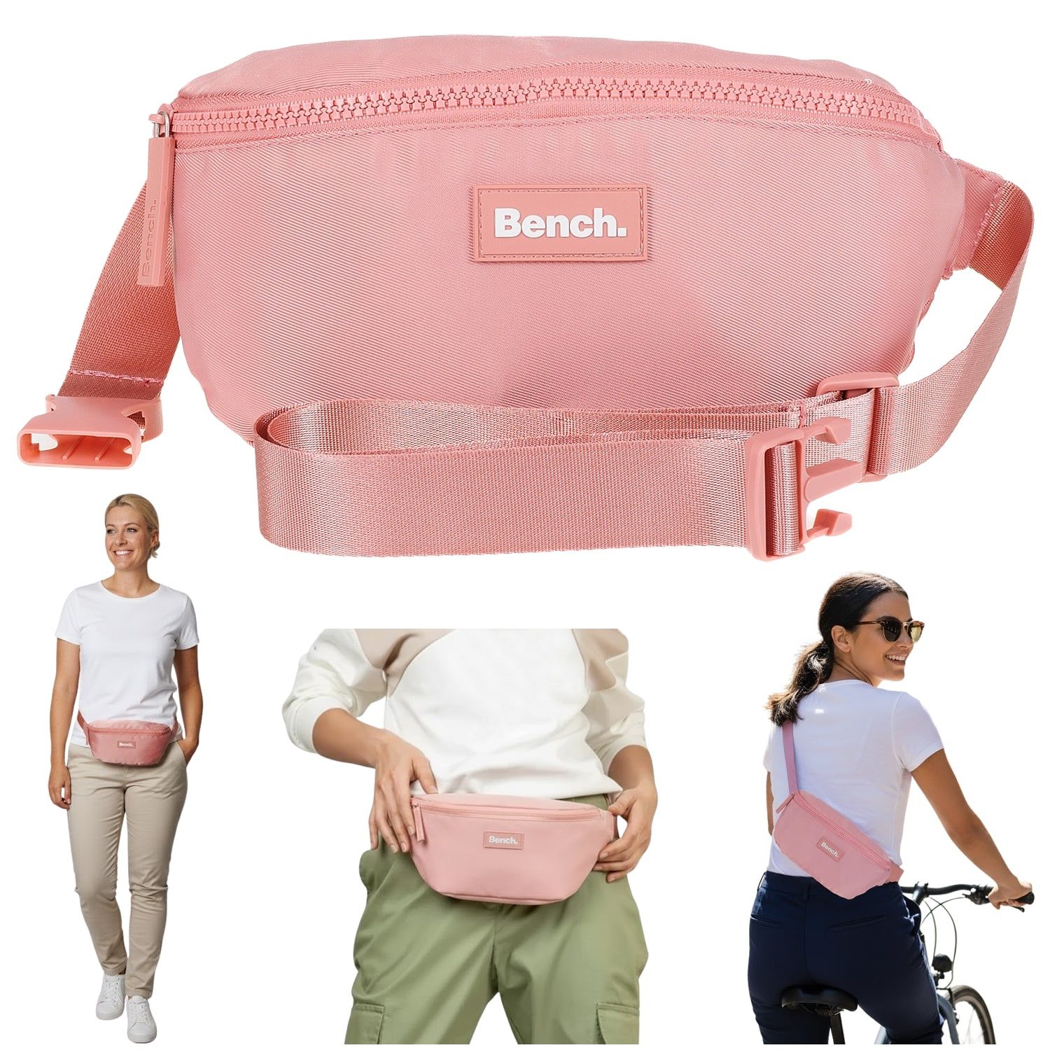 Bench. Bauchtasche Crossbag Hüfttasche Crossover Handtasche Tasche, Wimmerl klein Festivaltasche Handtasche Nova 64217 + Schlüsseletui