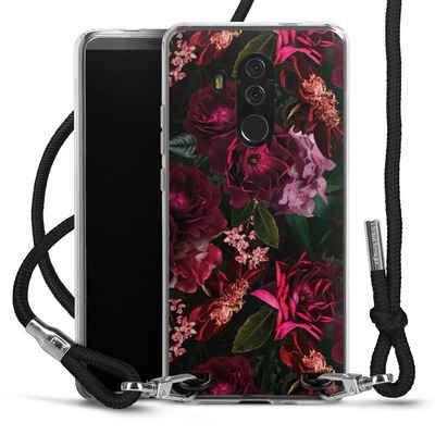 DeinDesign Handyhülle »Rose Blumen Blume Dark Red and Pink Flowers«, Huawei Mate 10 Pro Handykette Hülle mit Band Case zum Umhängen